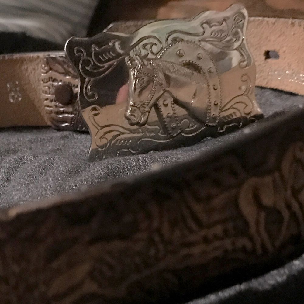 Double S Belt Collection waist size 26 -Leather